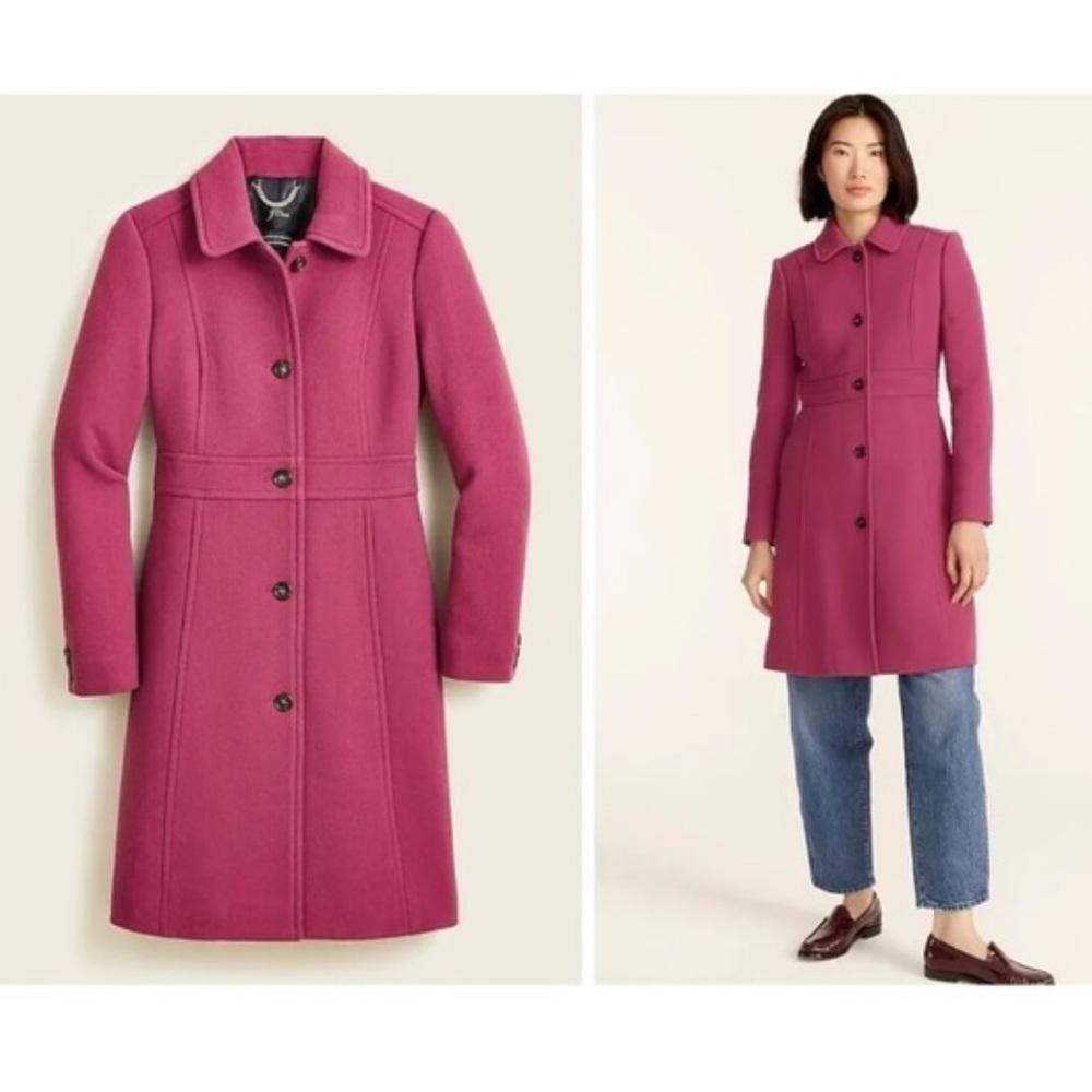 J. Crew Lady Day Topcoat in Italian Double-Cloth Wool (2)